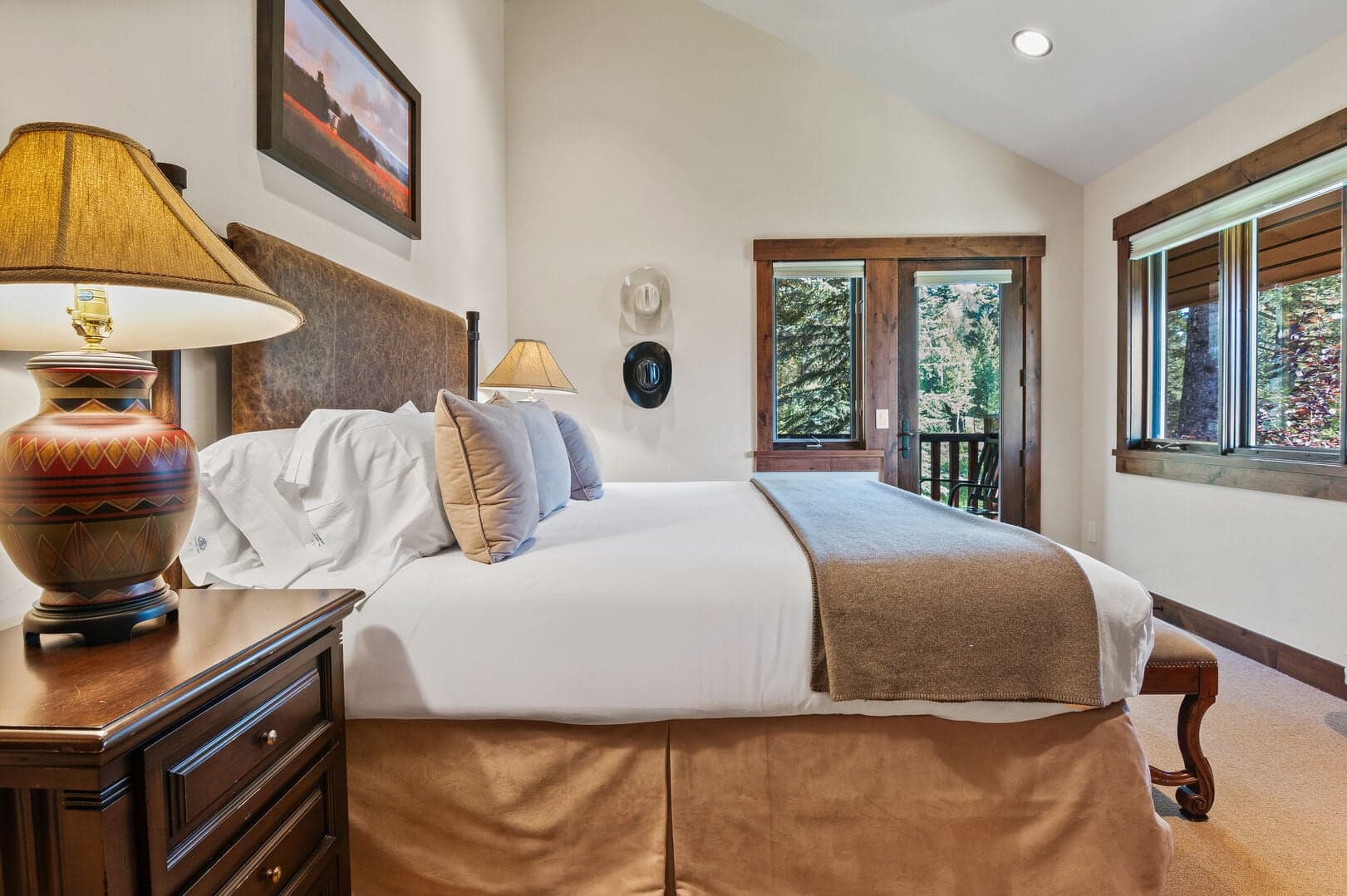 Upper Level King Bedroom with Attached Bathroom and Private Balcony
