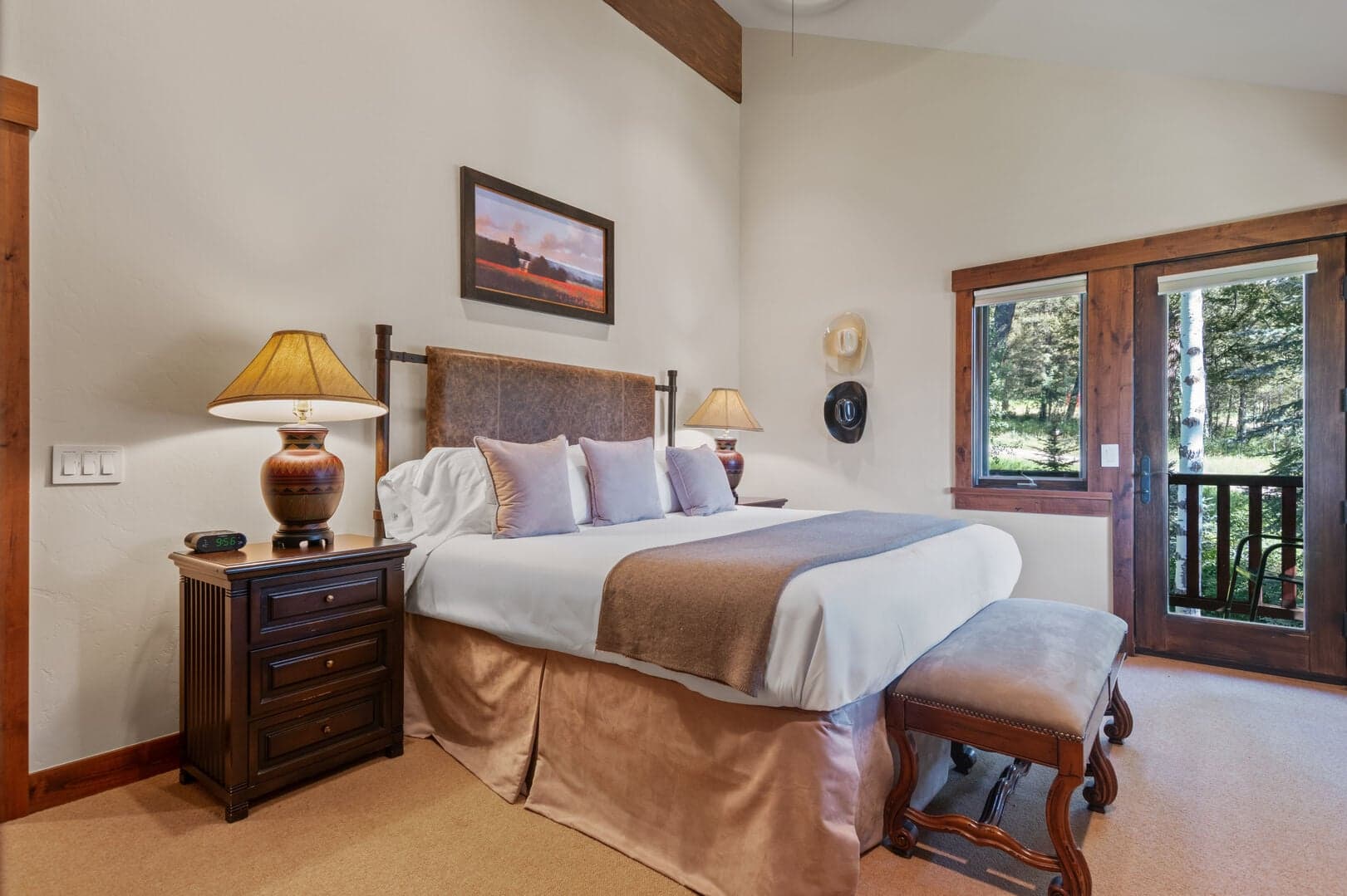 Upper Level King Bedroom with Attached Bathroom and Private Balcony