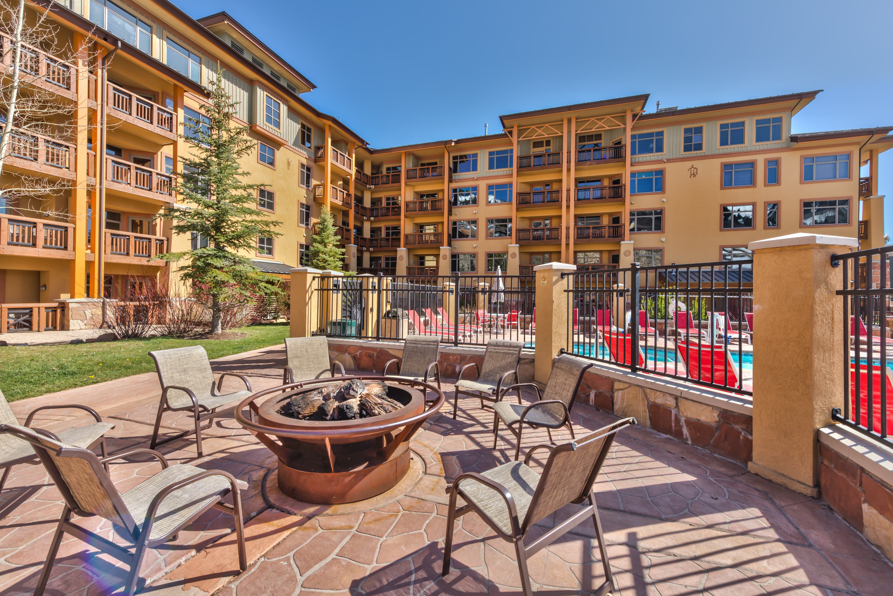 Enjoy the patio around the pool