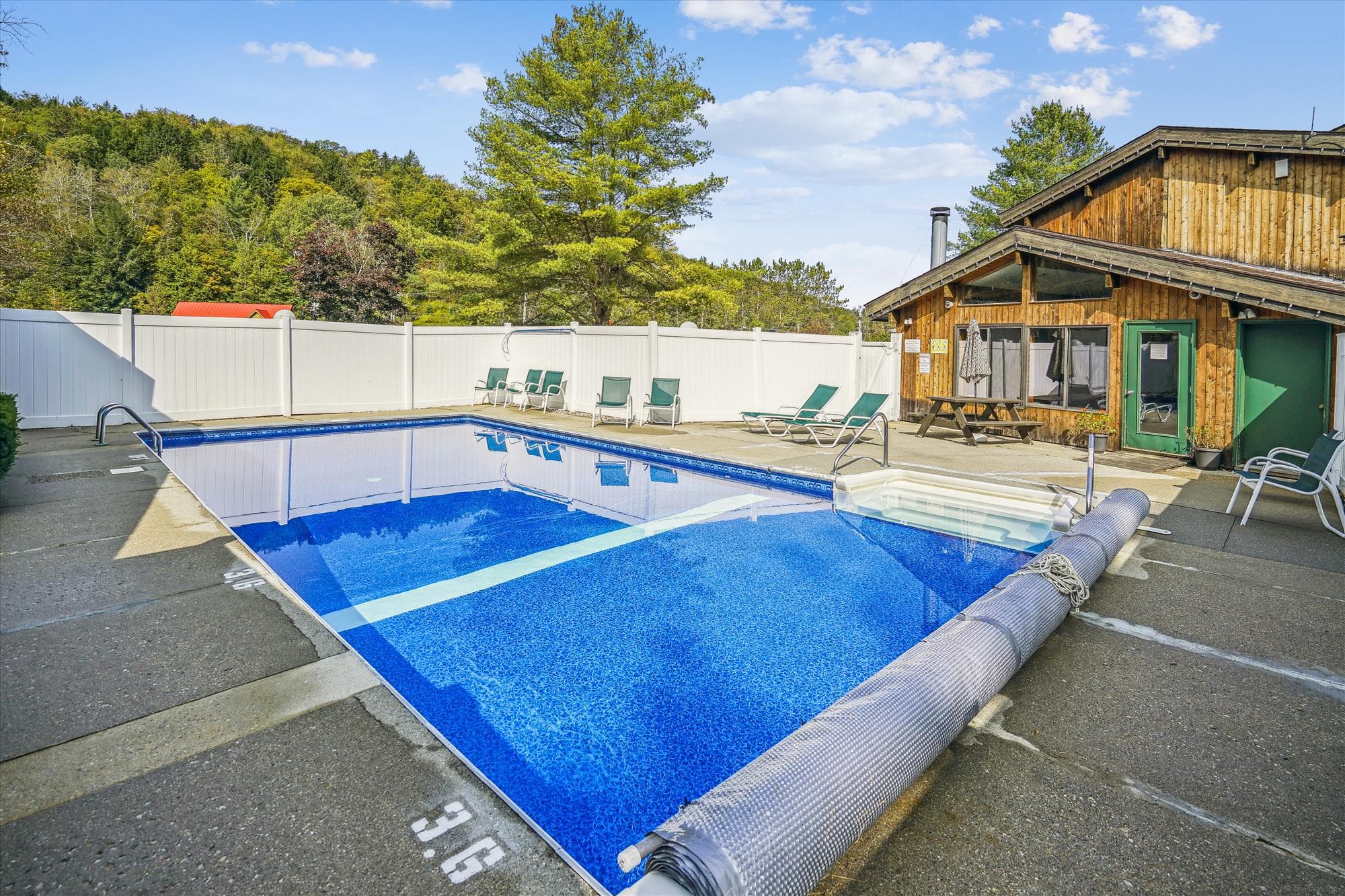 Enjoy the heated pool.