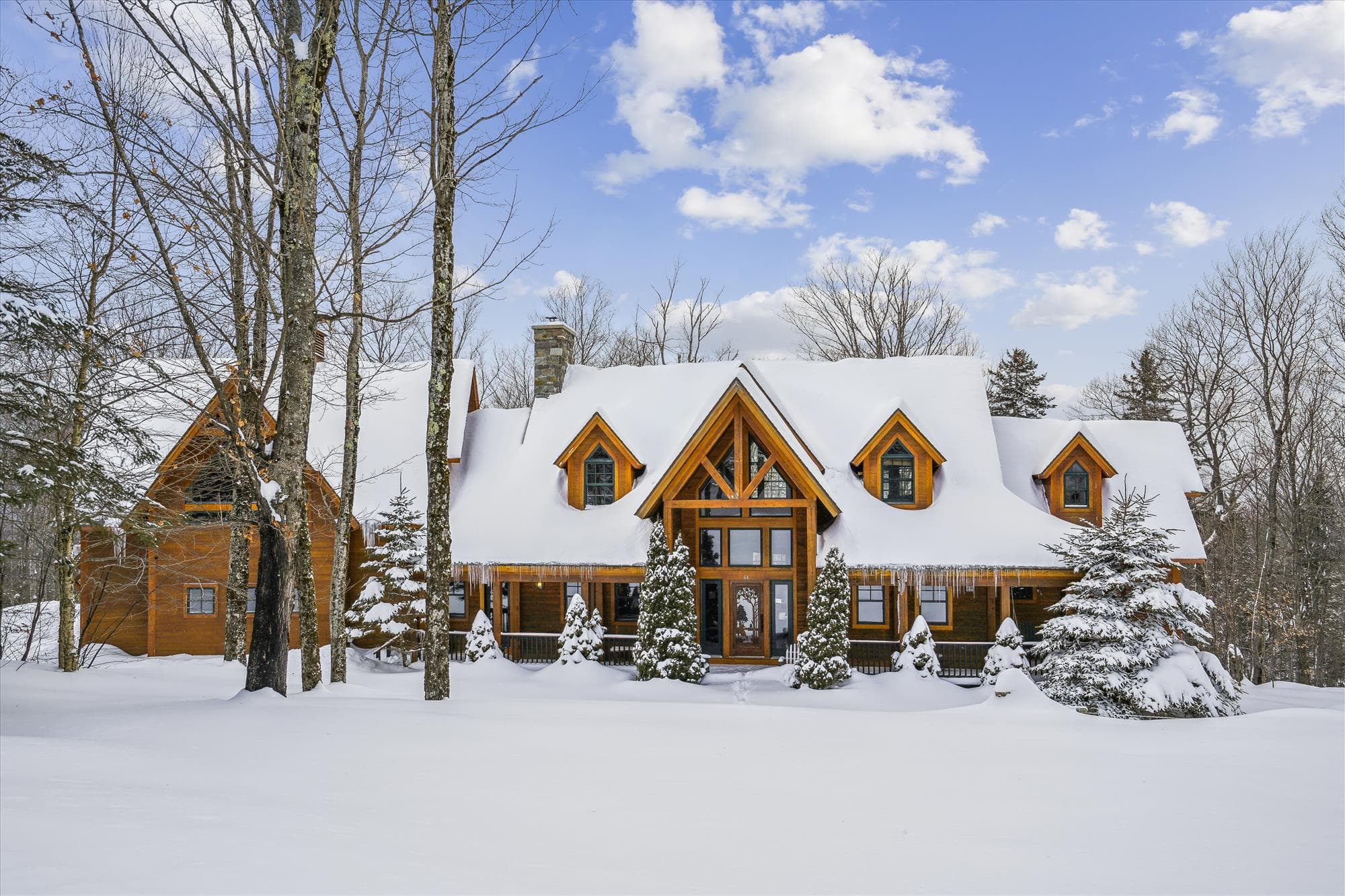 Outside view in the wintertime.