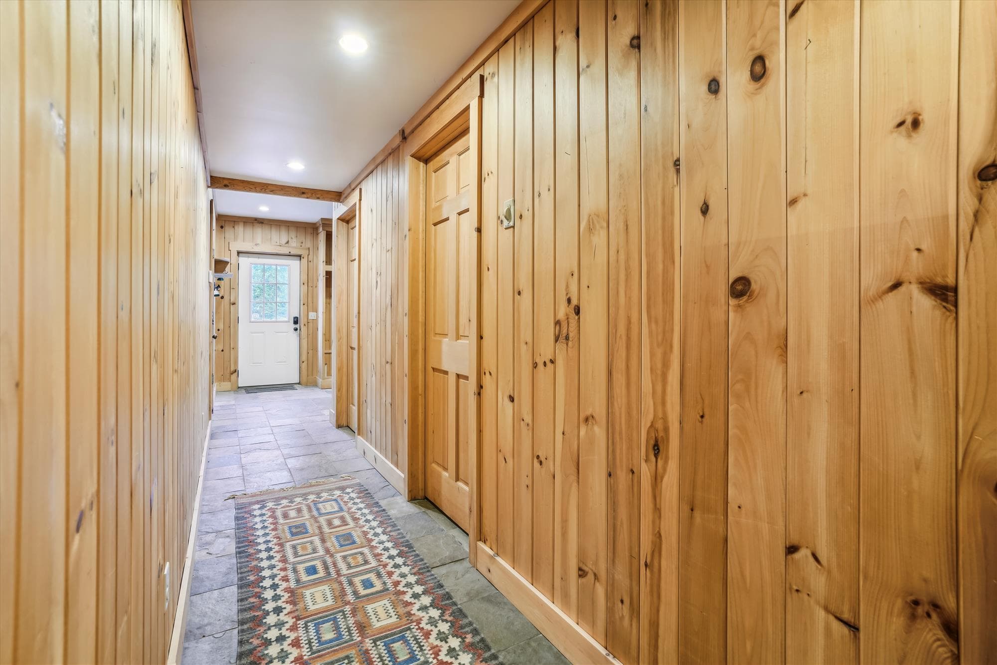 Lower level hallway.