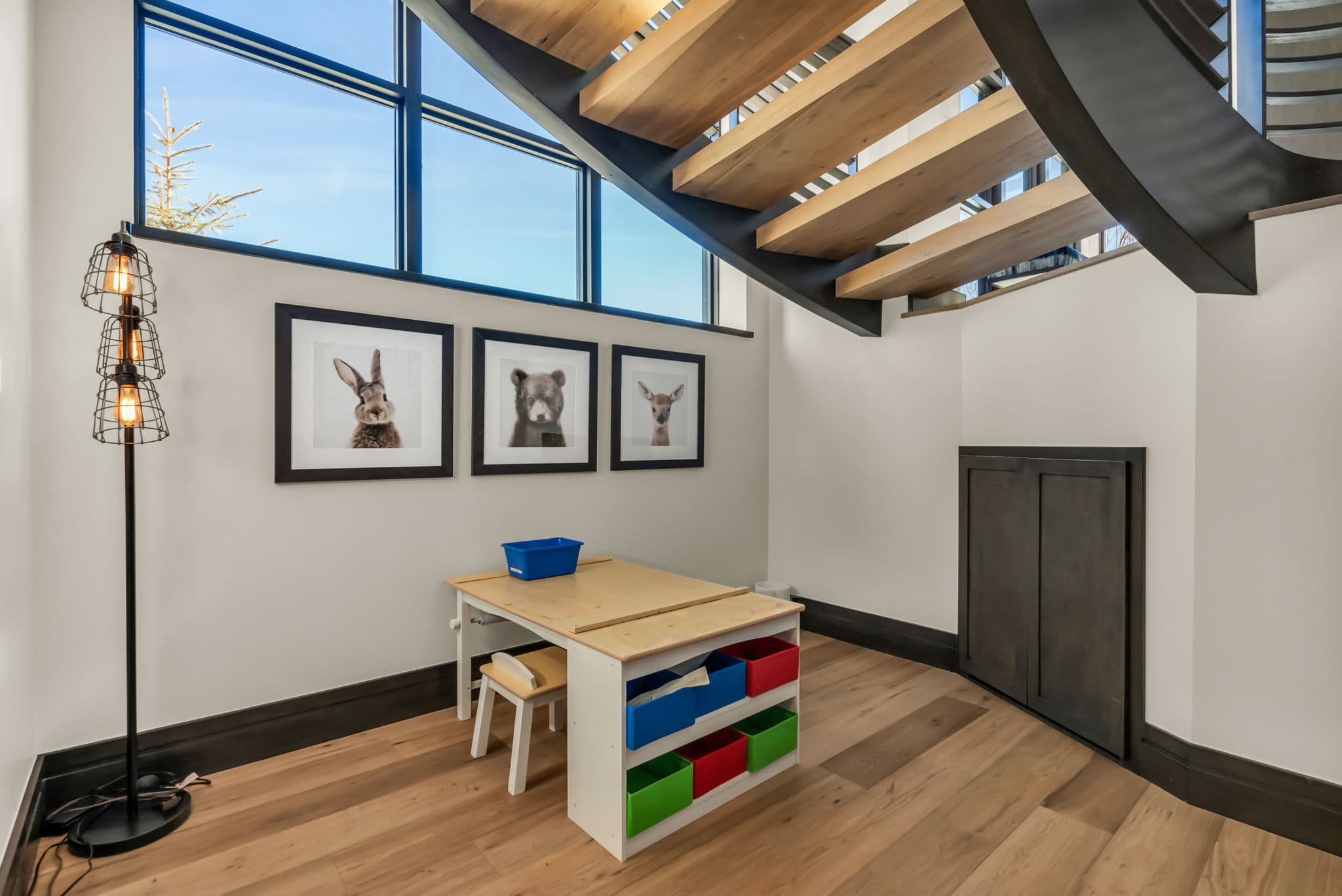 Table and Bench in the Play Area for Kids