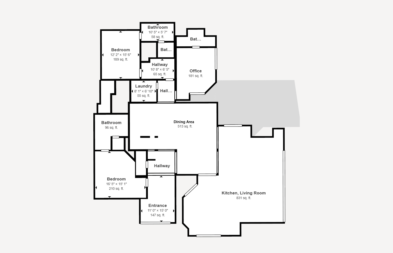 Floor plan for main floor