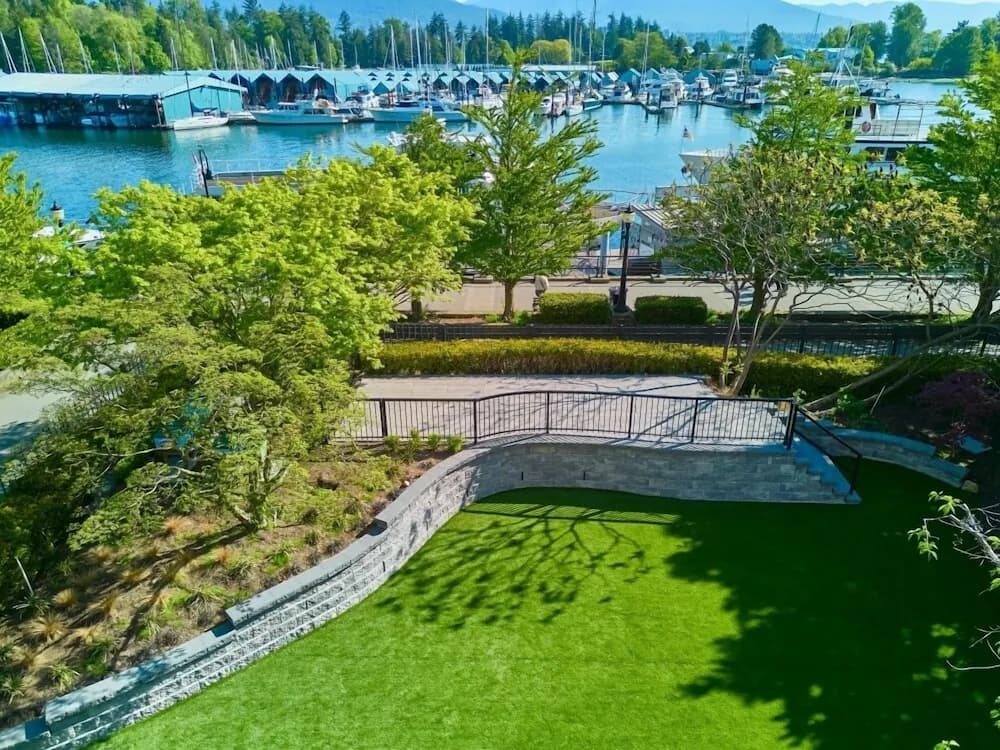 Outdoor banquet area