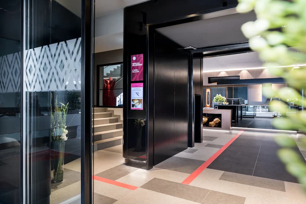 Interior entrance