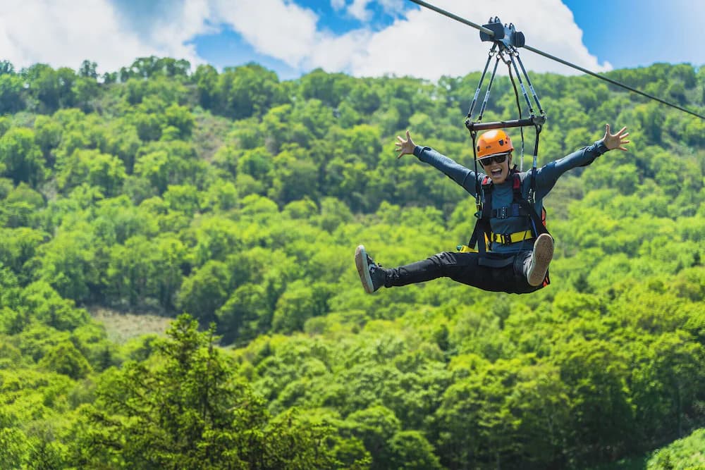 Ziplining