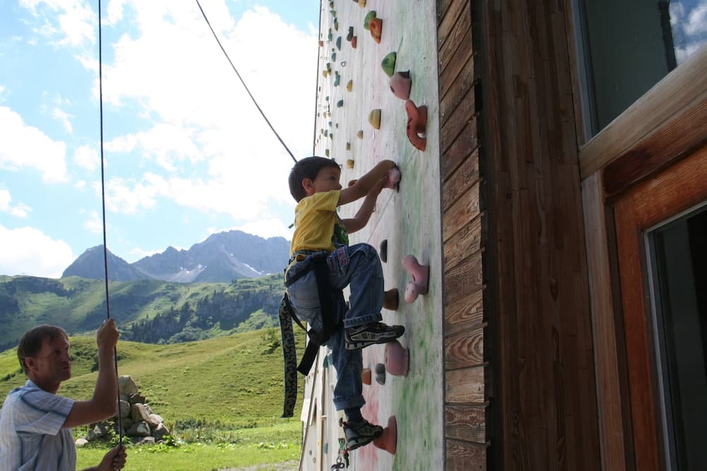 Outdoor rock climbing