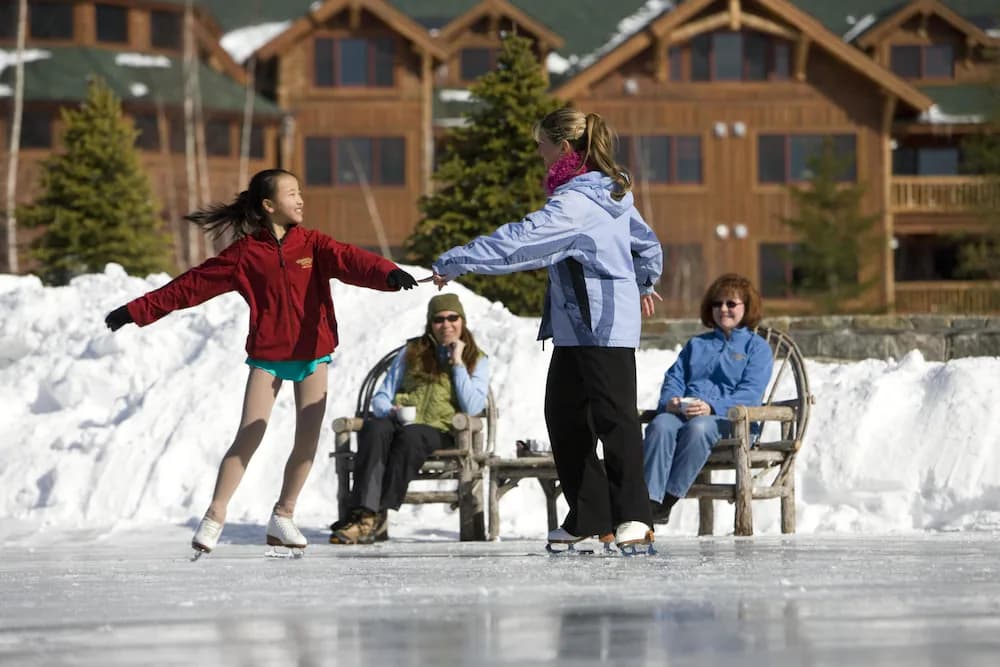 Ice skating