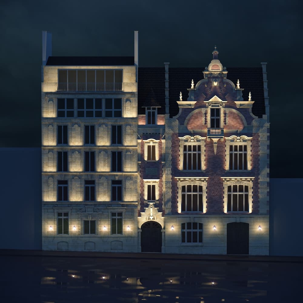 Front of property - evening/night
