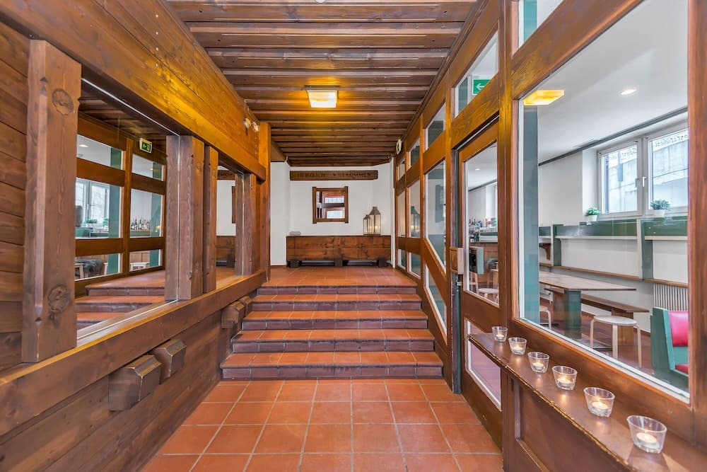 Interior entrance