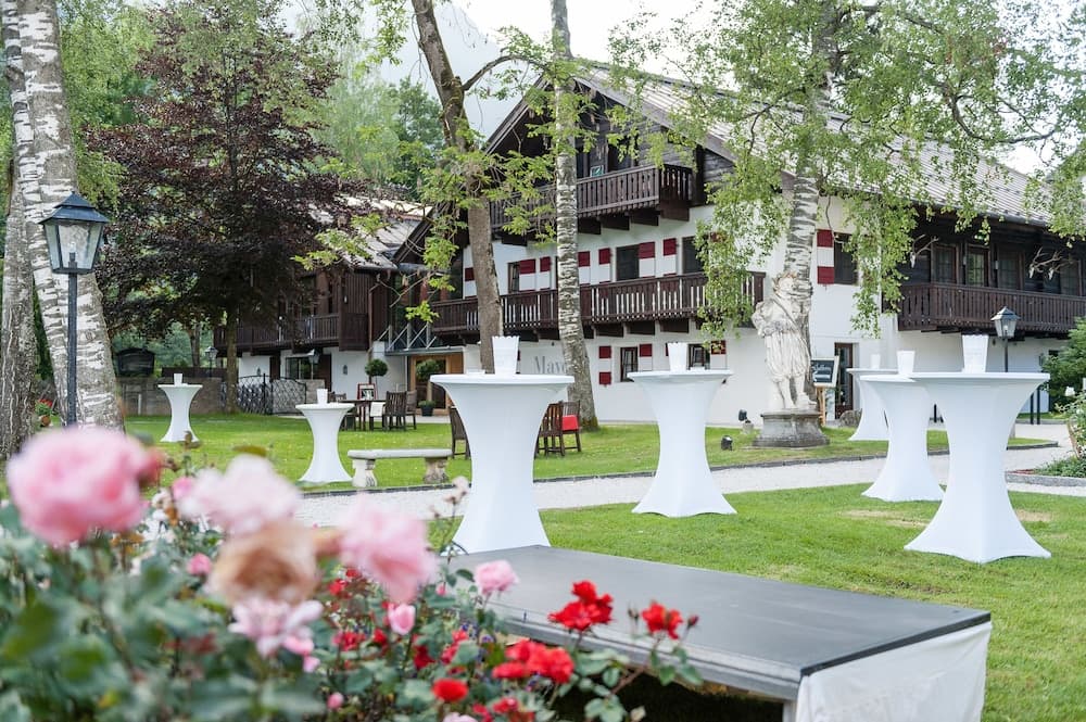 Outdoor banquet area