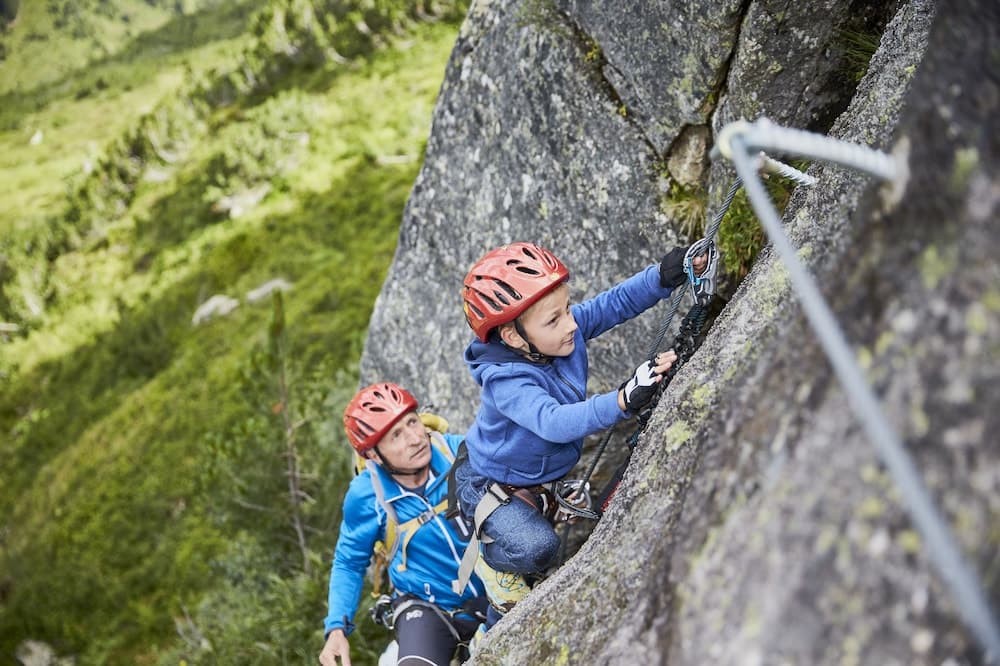 Outdoor rock climbing