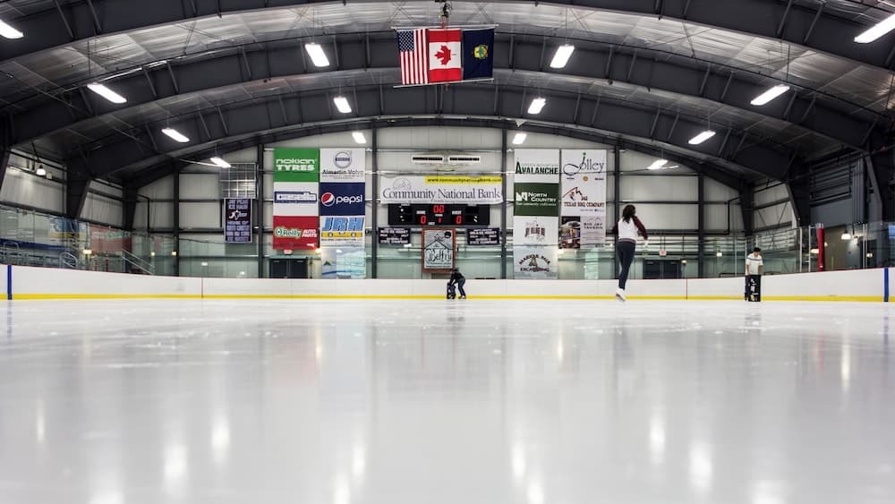 Ice skating