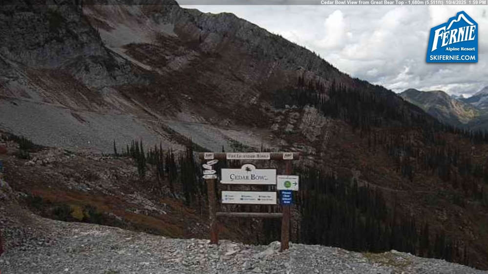 Fernie: Cedar Bowl View from Great Bear