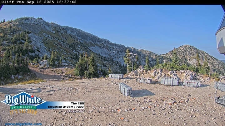 Big White Ski Resort cliff webcam