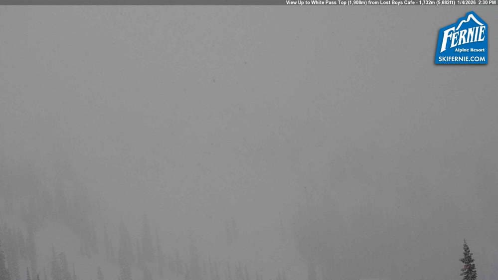 White Pass Chair: View up to White Pass Top