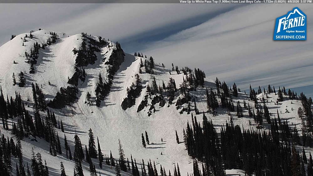 White Pass Chair: View up to White Pass Top