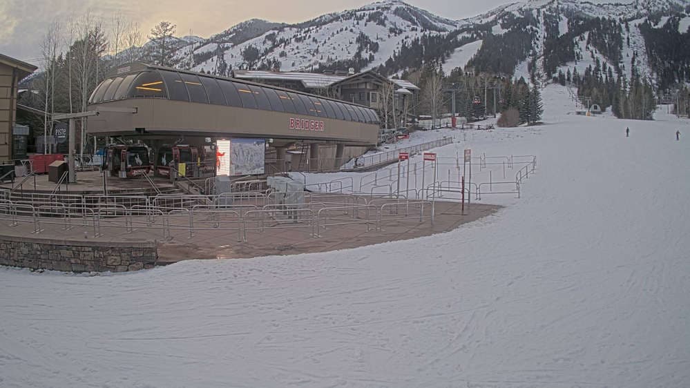 Jackson Hole - Base of Bridger Gondola Webcam