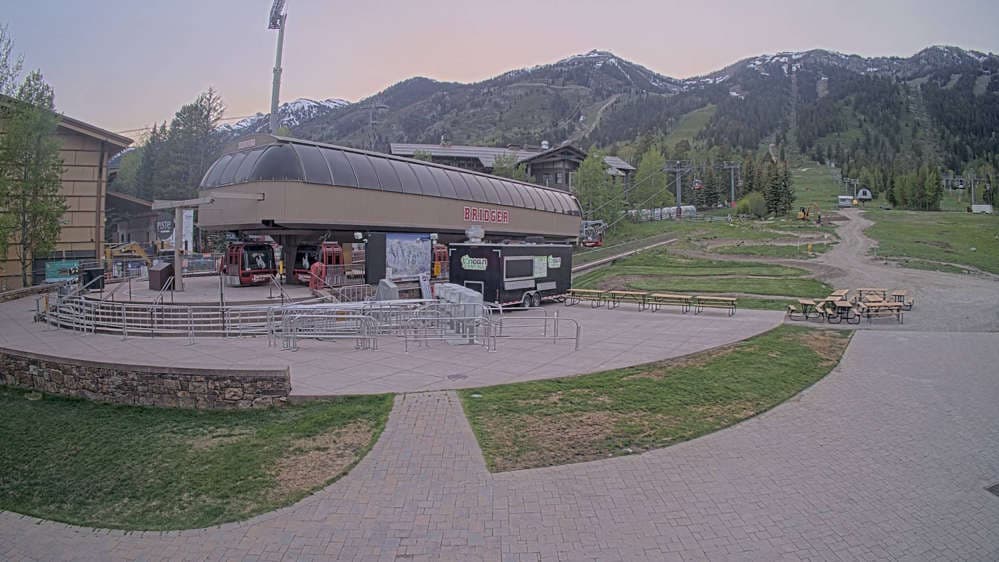 Jackson Hole - Base of Bridger Gondola Webcam