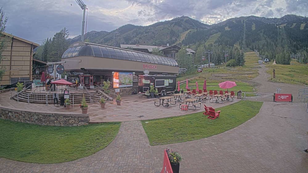 Jackson Hole - Base of Bridger Gondola Webcam