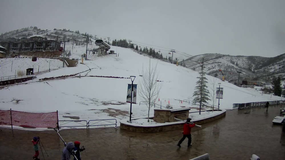 Canyons Village Ski Beach