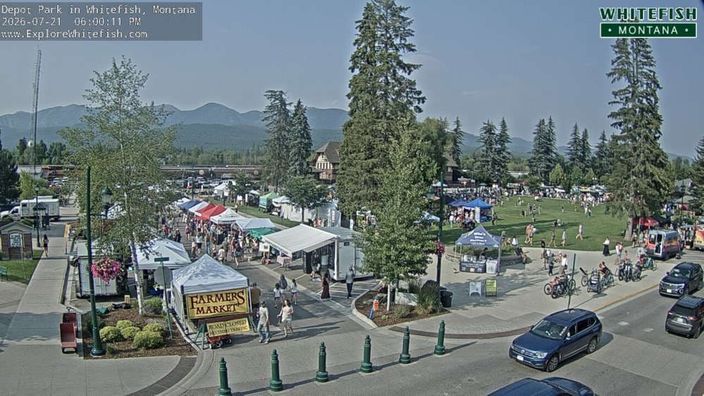Whitefish - Whitefish Depot Park Webcam