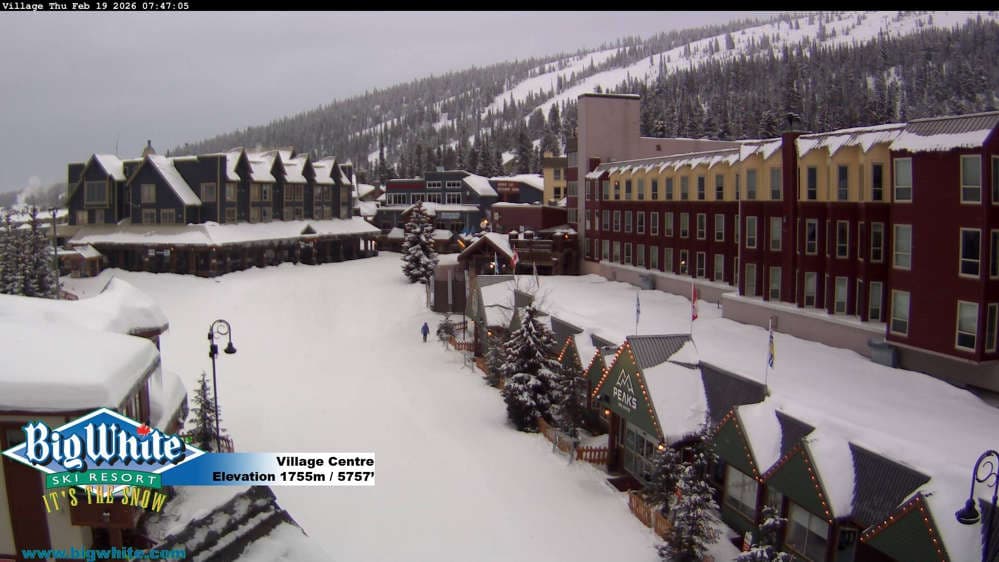 Big White Ski Resort Village Centre Cam