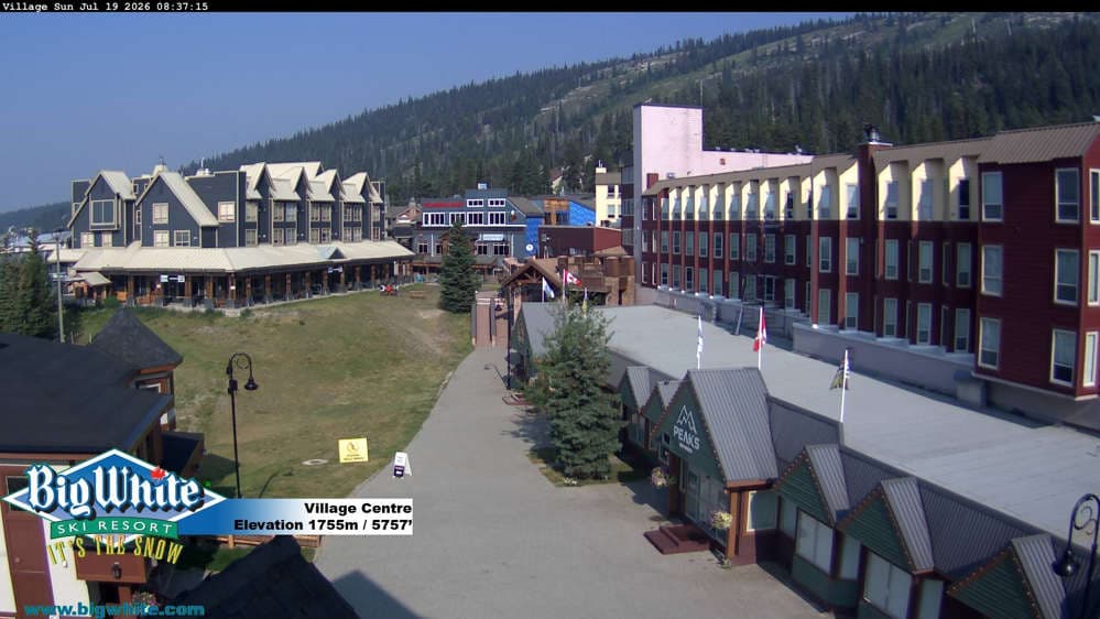 Big White Ski Resort Village Centre Cam