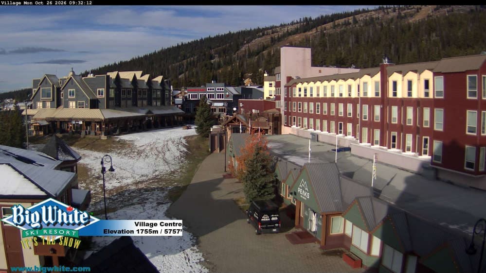 Big White Ski Resort Village Centre Cam