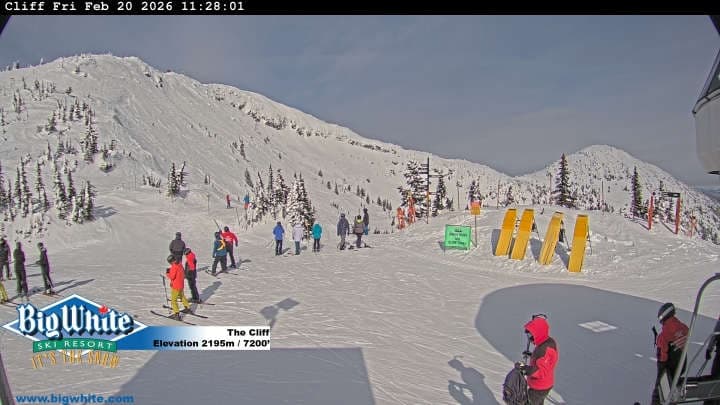 Big White Ski Resort cliff webcam