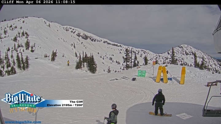 Big White Ski Resort cliff webcam