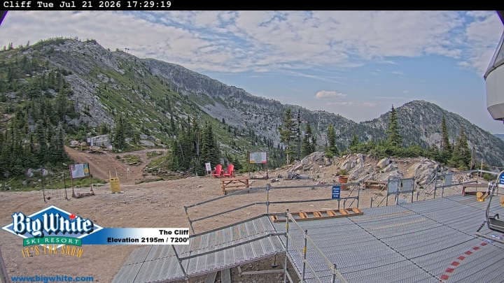 Big White Ski Resort cliff webcam