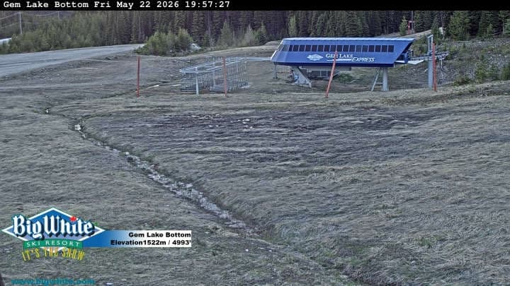 Big White Ski Resort Gem Lake Bottom