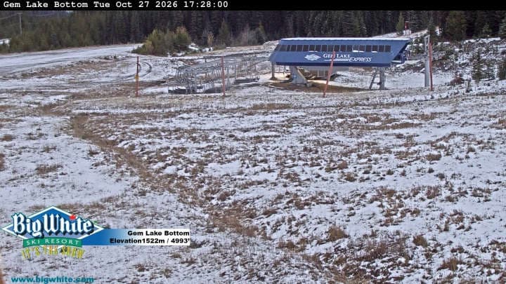 Big White Ski Resort Gem Lake Bottom