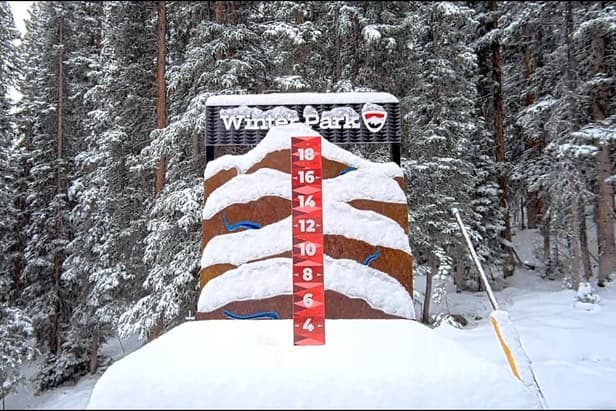 Winter Park snow stake webcam