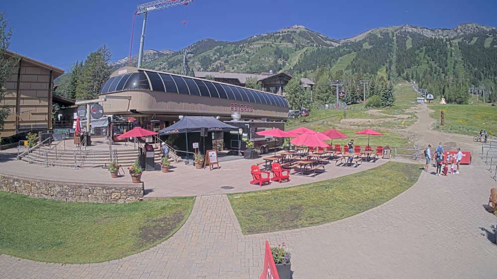 Jackson Hole - Base of Bridger Gondola Webcam