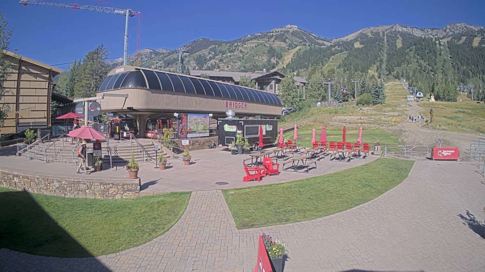 Jackson Hole - Base of Bridger Gondola Webcam