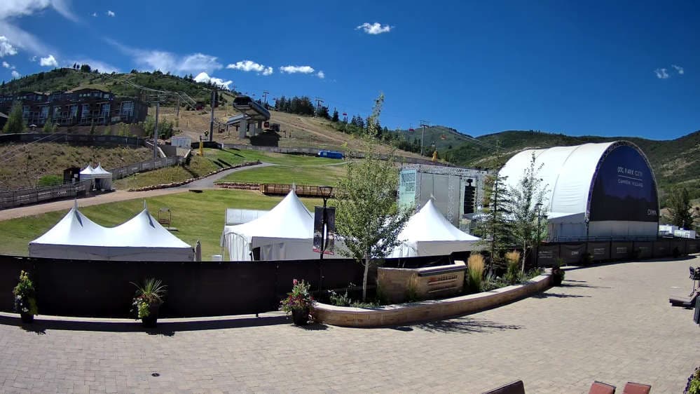 Canyons Village Ski Beach