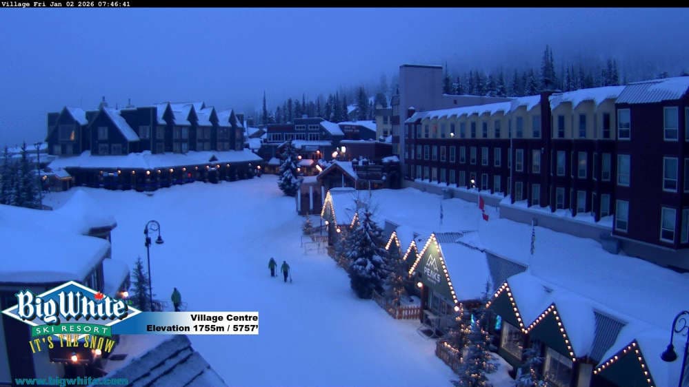 Big White Ski Resort Village Centre Cam