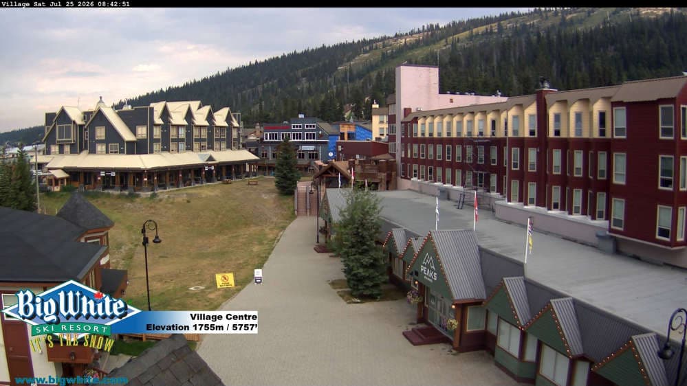 Big White Ski Resort Village Centre Cam