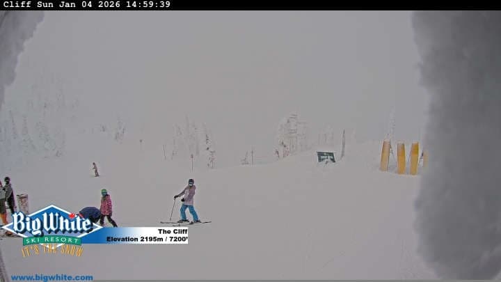 Big White Ski Resort cliff webcam