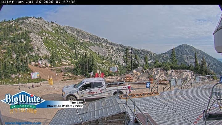 Big White Ski Resort cliff webcam