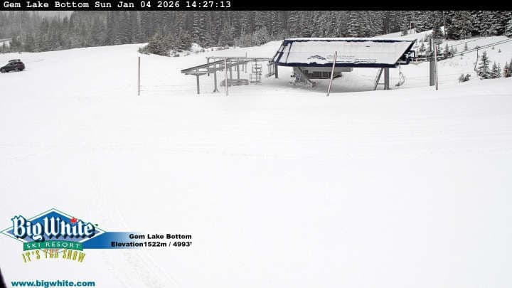Big White Ski Resort Gem Lake Bottom