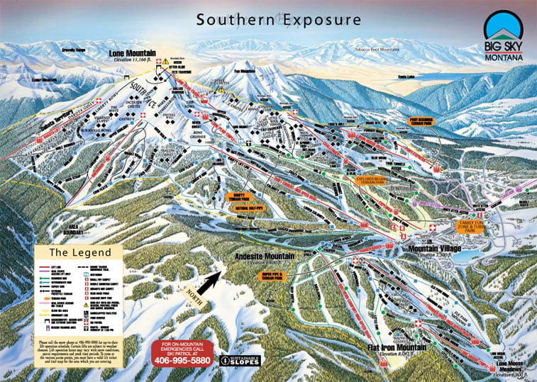 Big Sky Trail Map